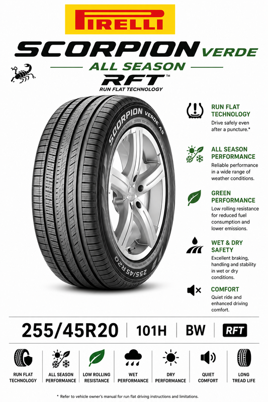 255/45R20 101H BW Pirelli Scorpion Verde AS RFT
