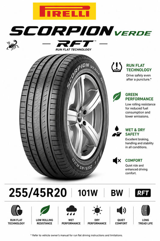 255/45R20 101W BW Pirelli Scorpion Verde RFT