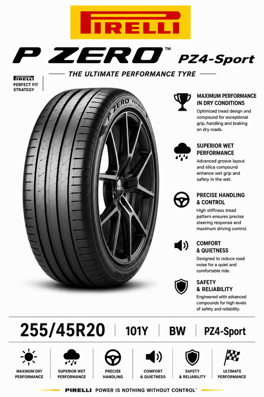 255/45R20 101Y BW Pirelli P Zero PZ4-Sport