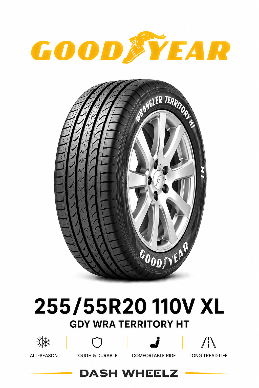 255/55R20 GOODYEAR WRANGLER TERRITORY HT 110V XL