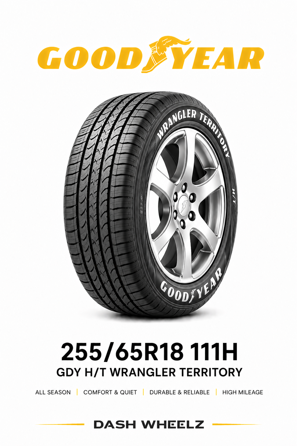 255/65R18 GOODYEAR WRANGLER TERRITORY HT 111H