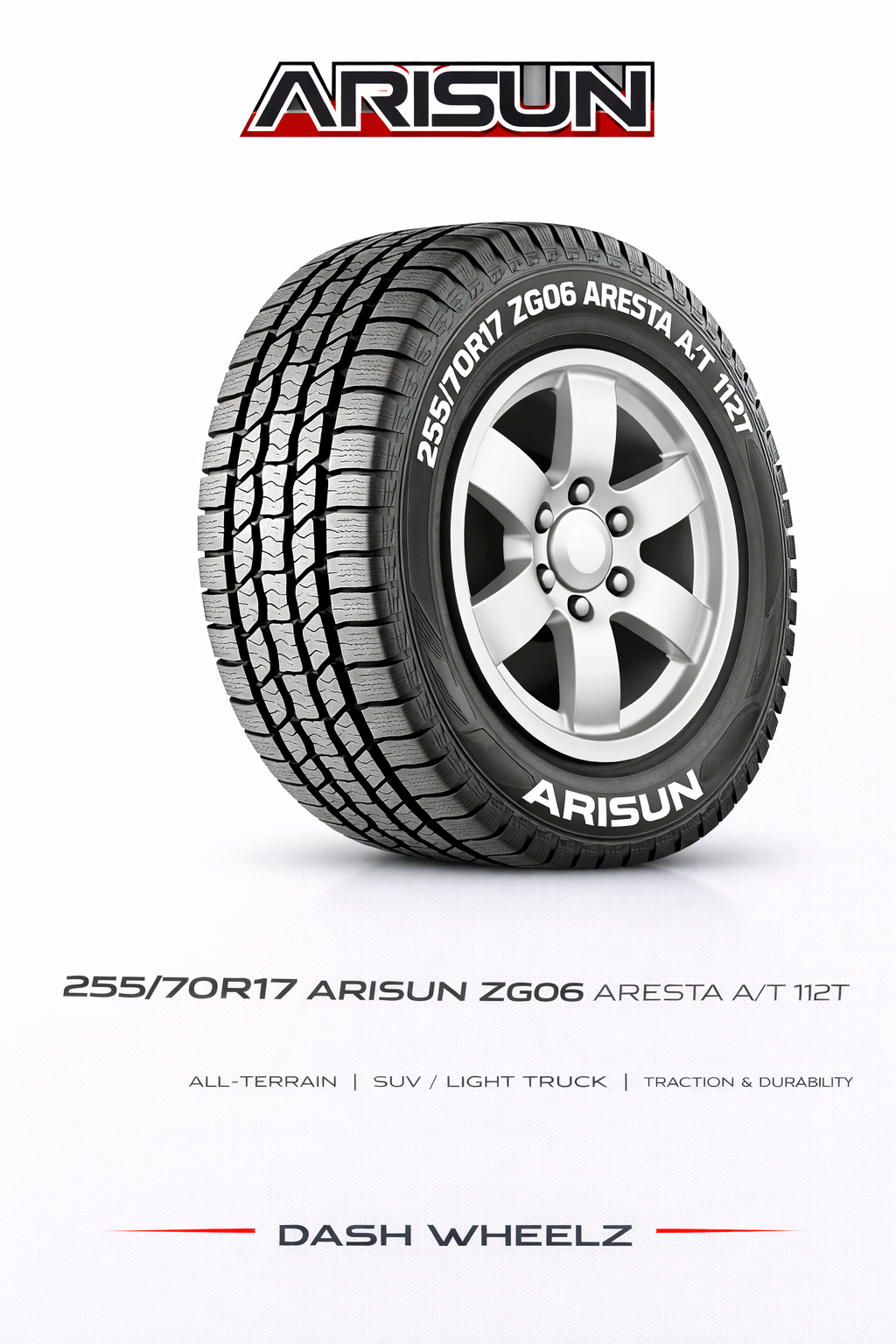 255/70R17 ARISUN ZG06 ARESTA A/T 112T
