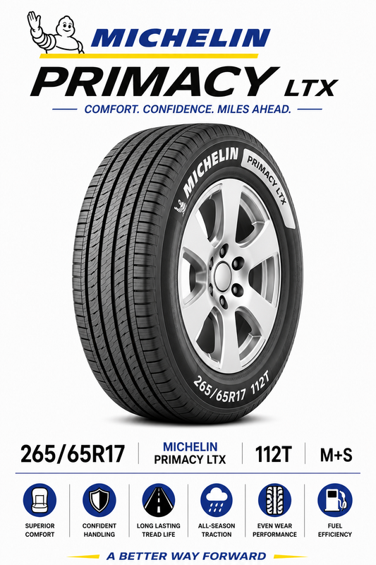 265/65R17 MICHELIN PRIMACY LTX 112T