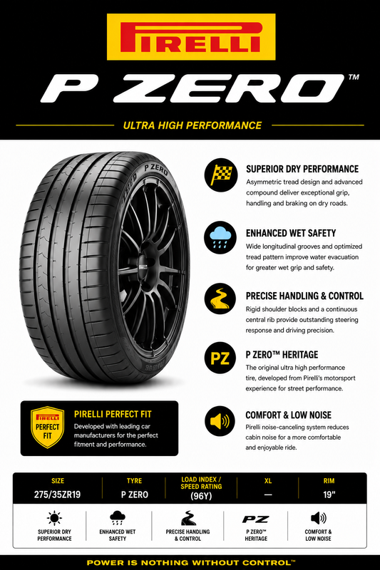 275/35ZR19 PIRELLI P ZERO (96Y)