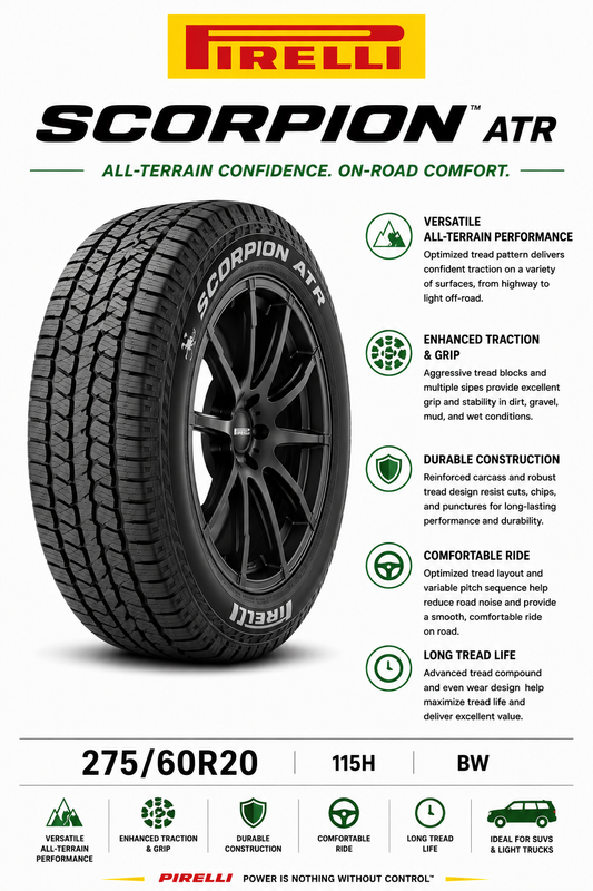 275/60R20 115H BW Pirelli Scorpion ATR
