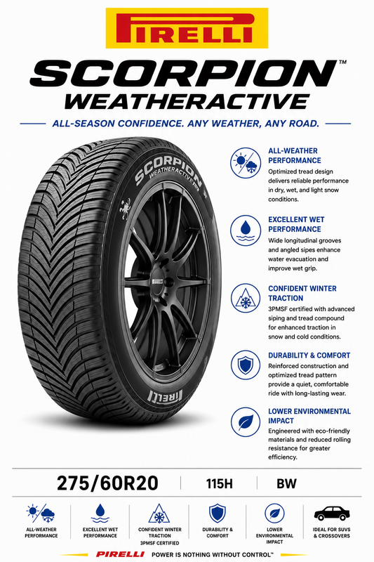 275/60R20 115H BW Pirelli Scorpion Weatheractive