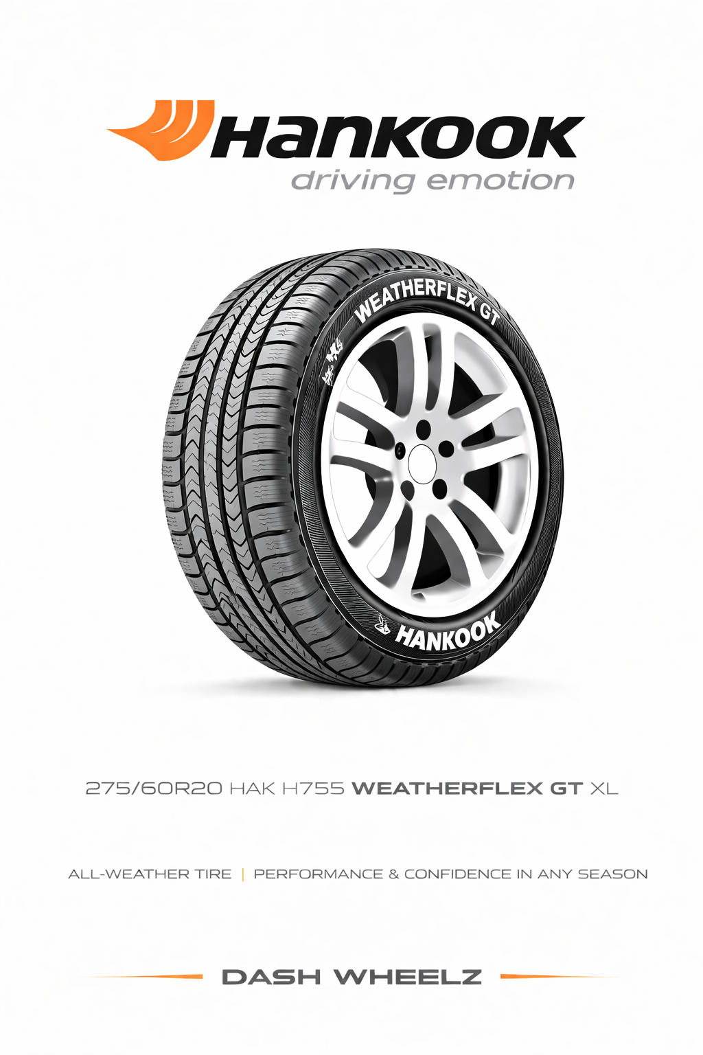 275/60R20 HAK H755 WEATHERFLEX GT XL