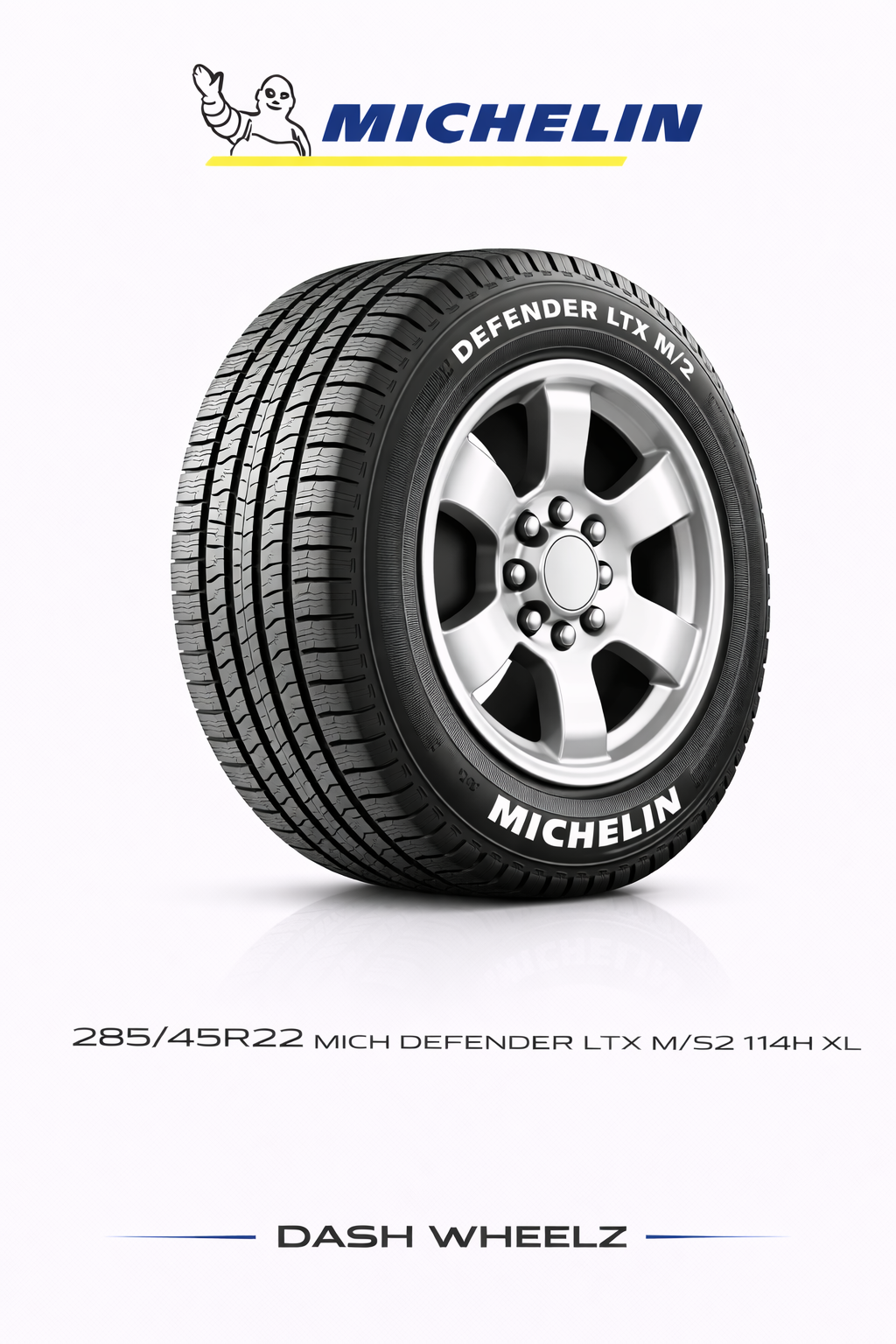 285/45R22 MICH DEFENDER LTX M/S2 114H XL