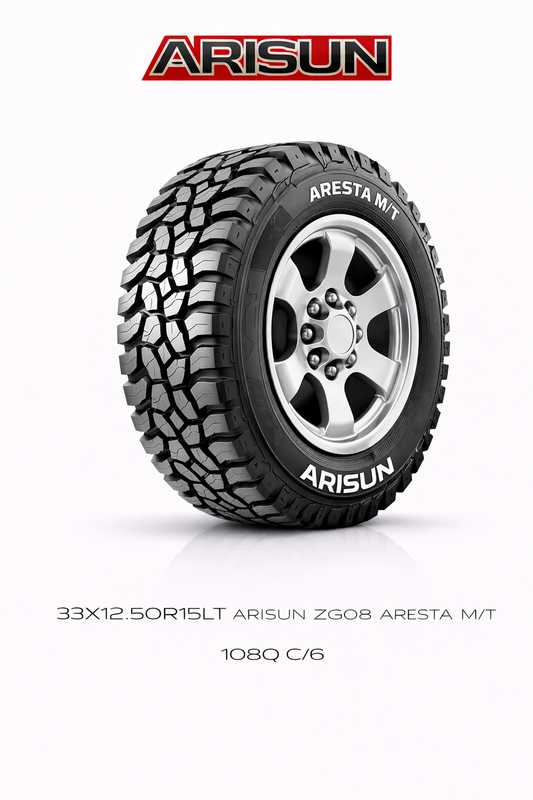 33X12.50R15LT ARISUN ZG08 ARESTA M/T 108Q C/6