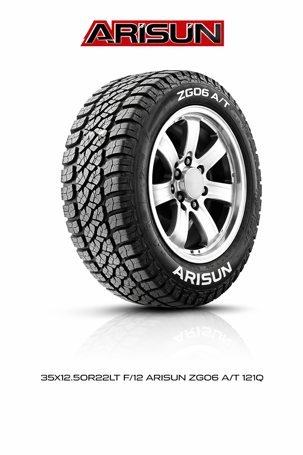 35X12.50R22LT F/12 ARISUN ZG06 A/T 121Q
