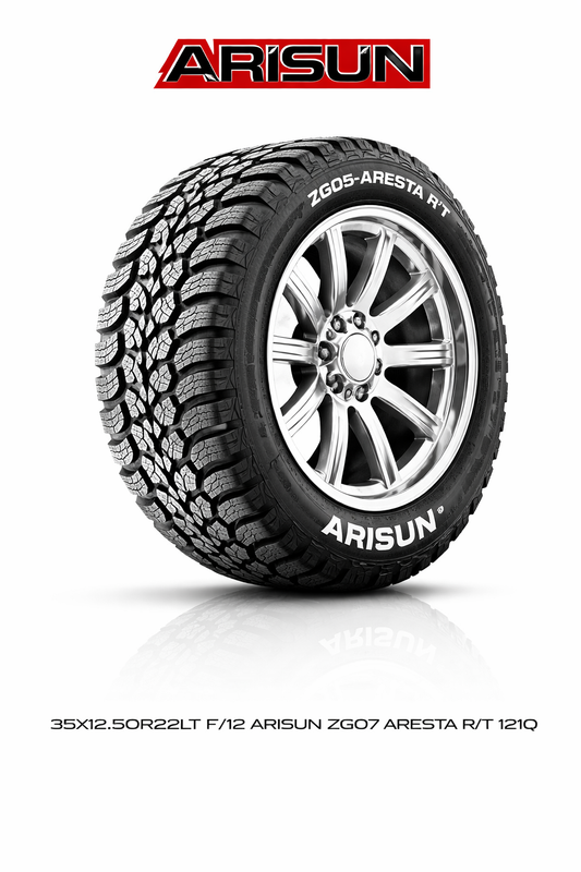 35X12.50R22LT F/12 ARISUN ZG07 ARESTA R/T 121Q Rugged Terrain Tire