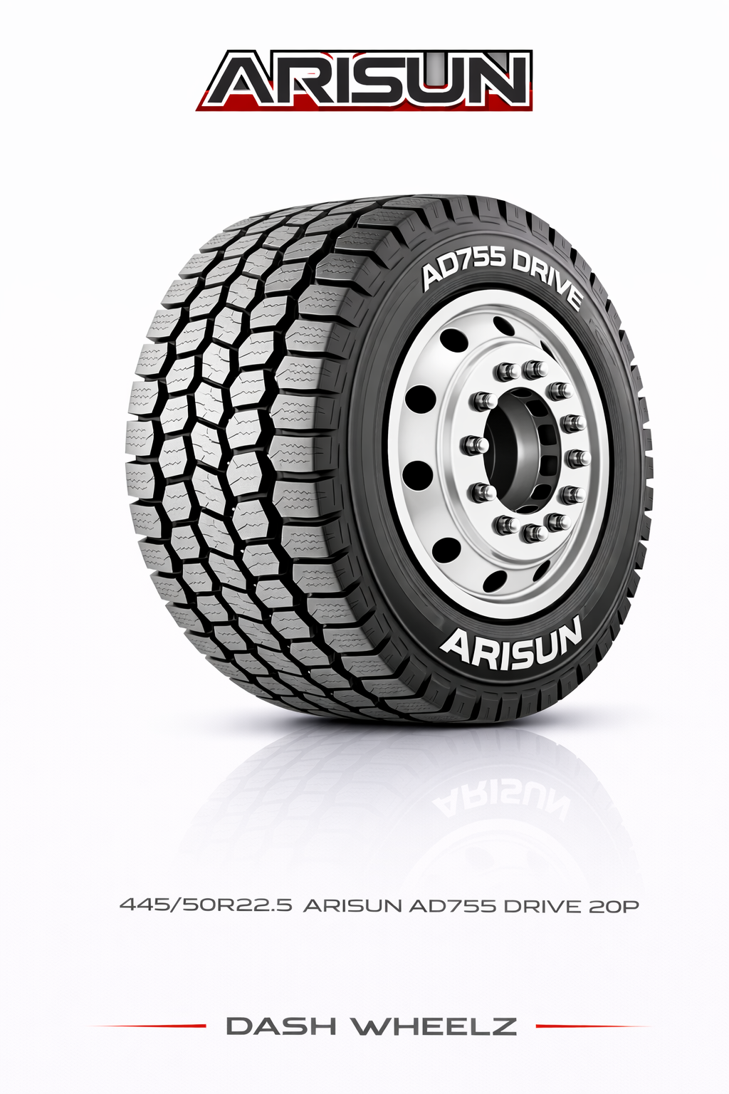 445/50R22.5 ARISUN AD755 DRIVE 20P