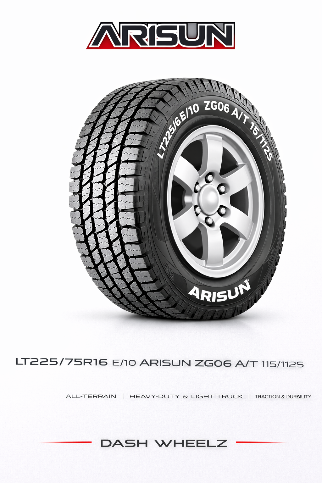 LT225/75R16 E/10 ARISUN ZG06 A/T 115/112S