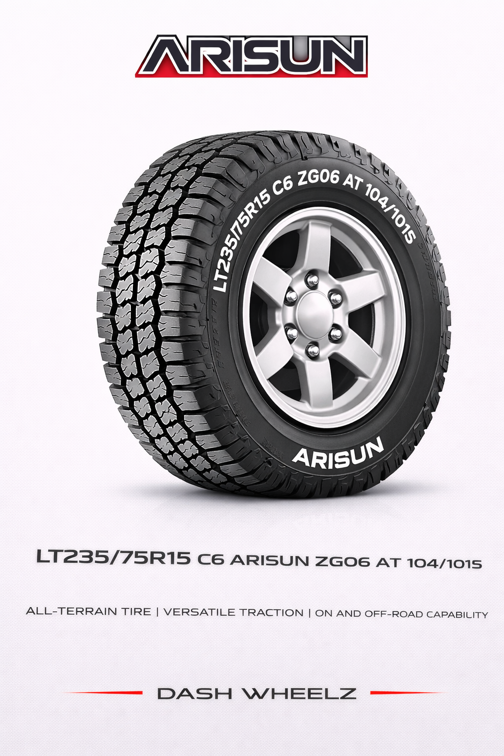 LT235/75R15 C/6 ARISUN ZG06 A/T 104/101S