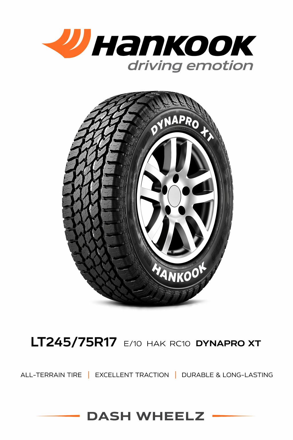 LT245/75R17 E/10 HAK RC10 DYNAPRO XT