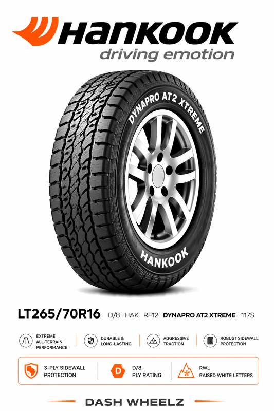 LT265/70R16 D/8 HAK RF12 DYNAPRO AT2 XTREME 117S