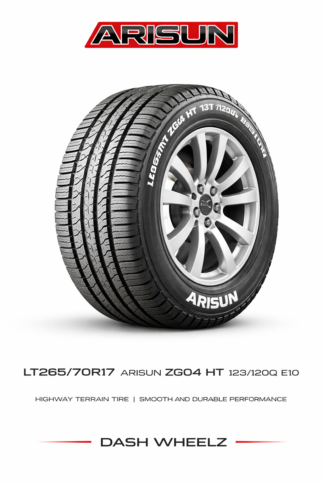 LT265/70R17 ARISUN ZG04 HT 123/120Q E/10