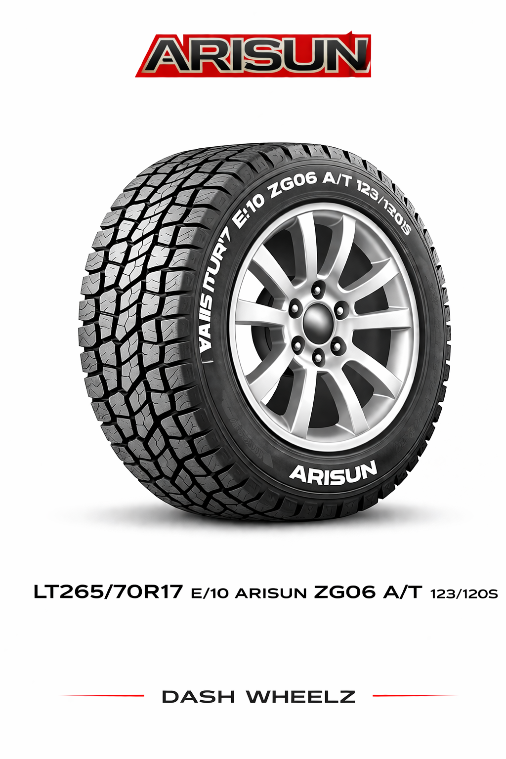 LT265/70R17 E/10 ARISUN ZG06 A/T 123/120S