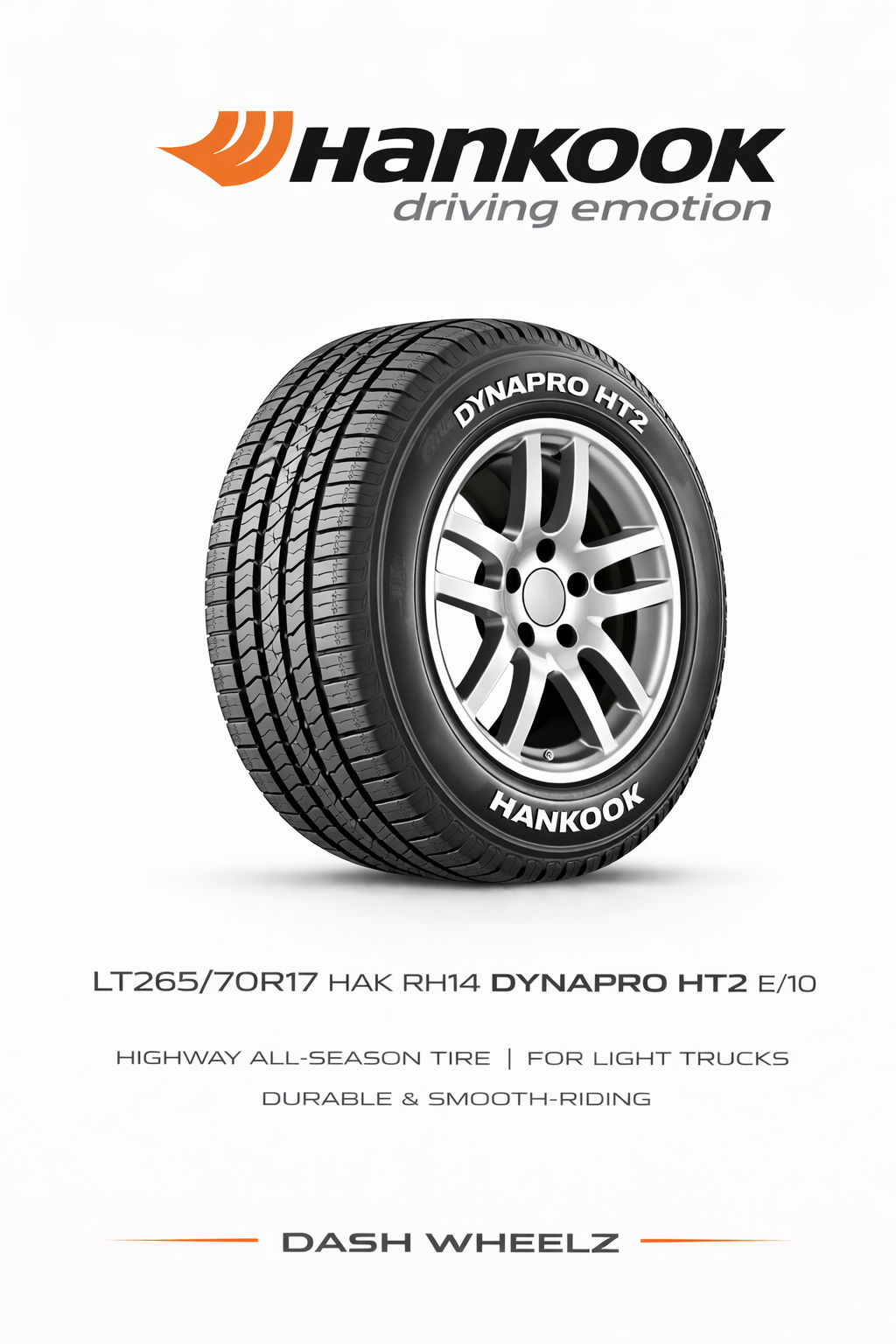 LT265/70R17 HAK RH14 DYNAPRO HT2 E/10