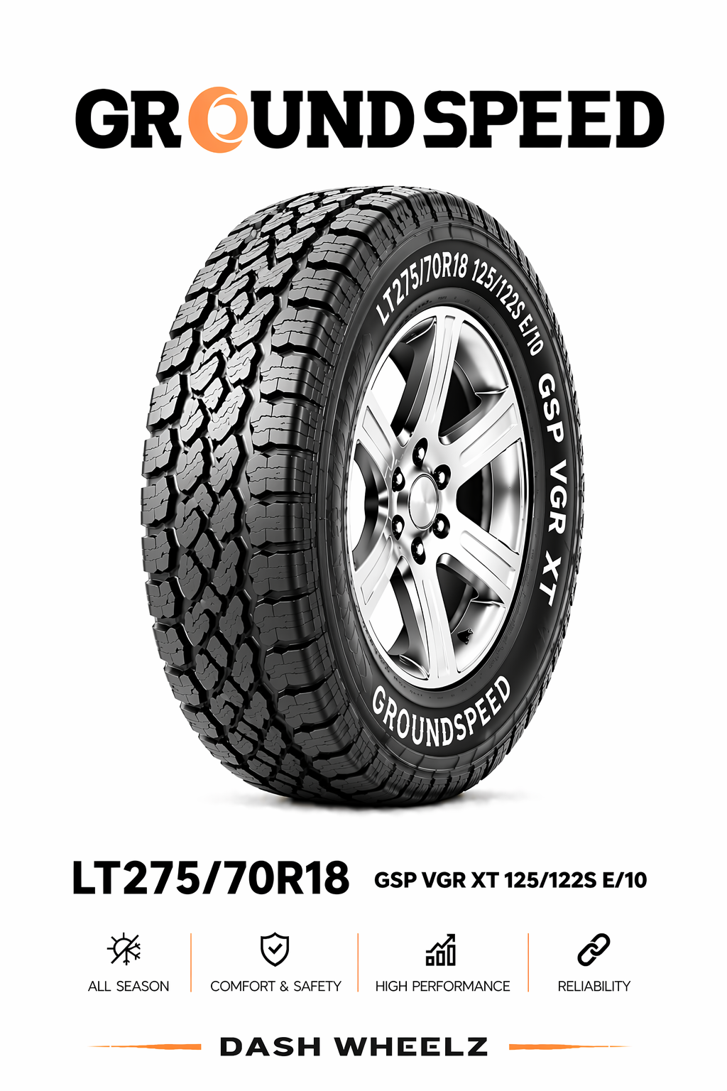 LT275/70R18 GROUNDSPEED VOYAGER XT 125/122S E/10