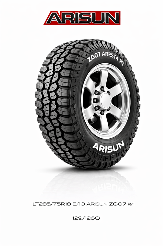 LT285/75R18 E/10 ARISUN ZG07 ARESTA R/T 129/126Q Rugged Terrain Tire