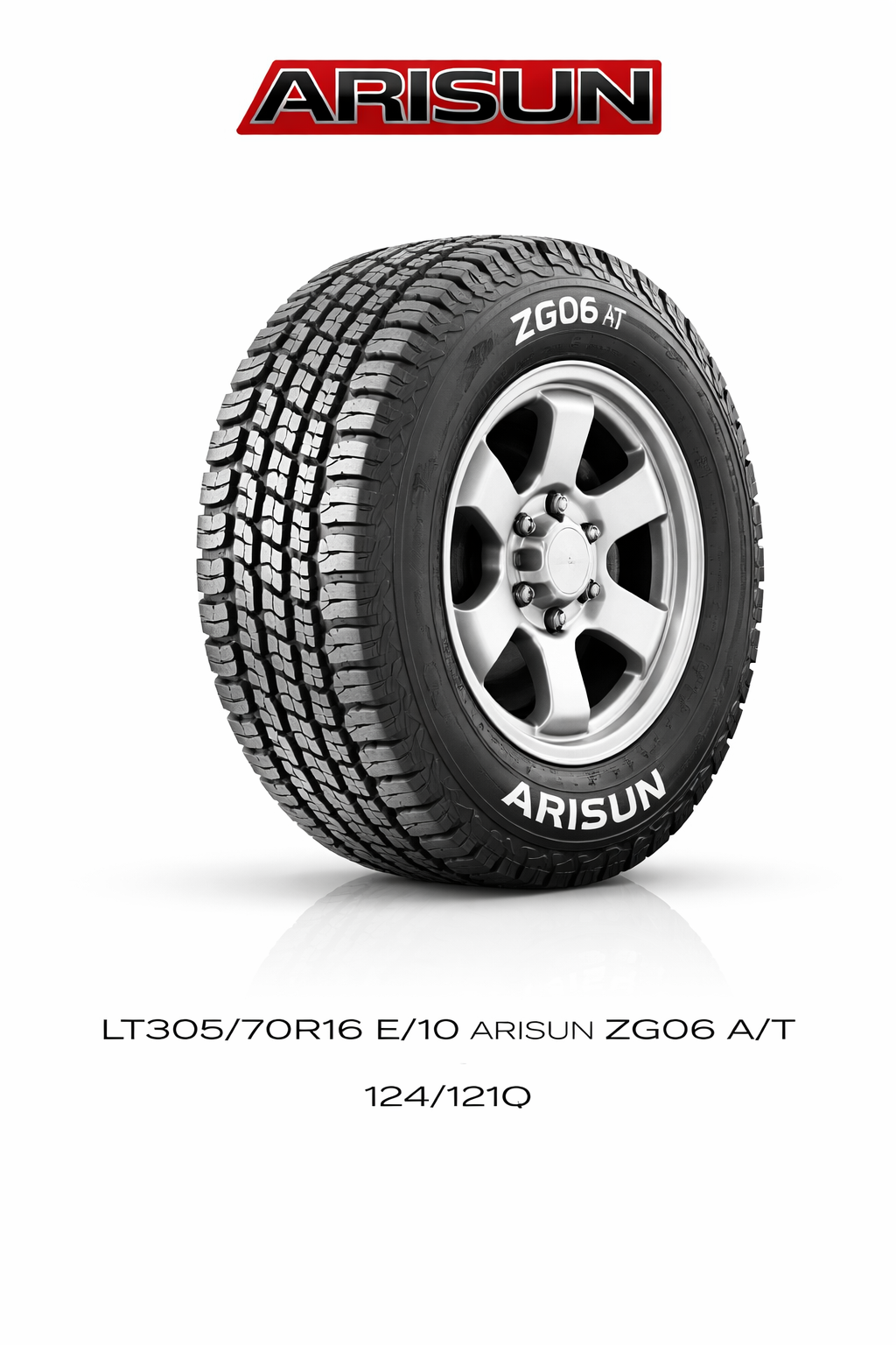 LT305/70R16 E/10 ARISUN ZG06 A/T 124/121Q