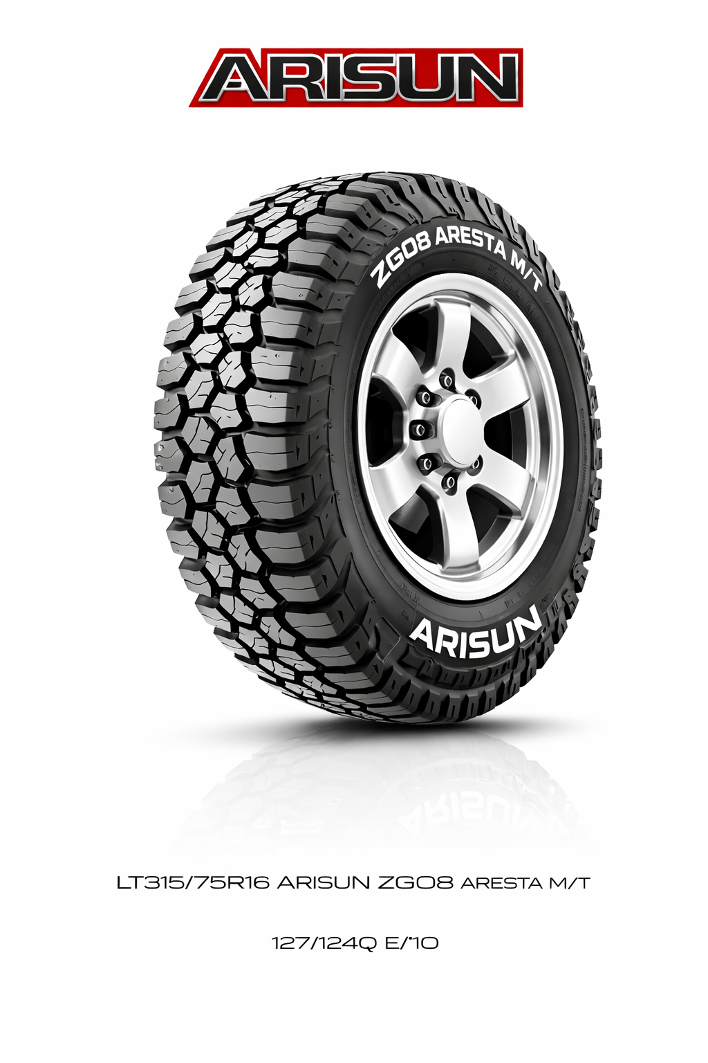LT315/75R16 ARISUN ZG08 ARESTA M/T 127/124Q E/10