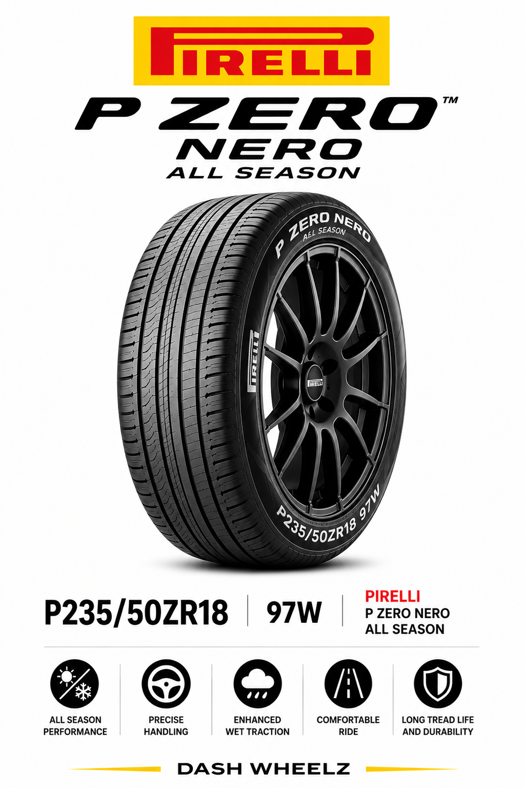 P235/50ZR18 PIRELLI P ZERO NERO ALL SEASON 97W