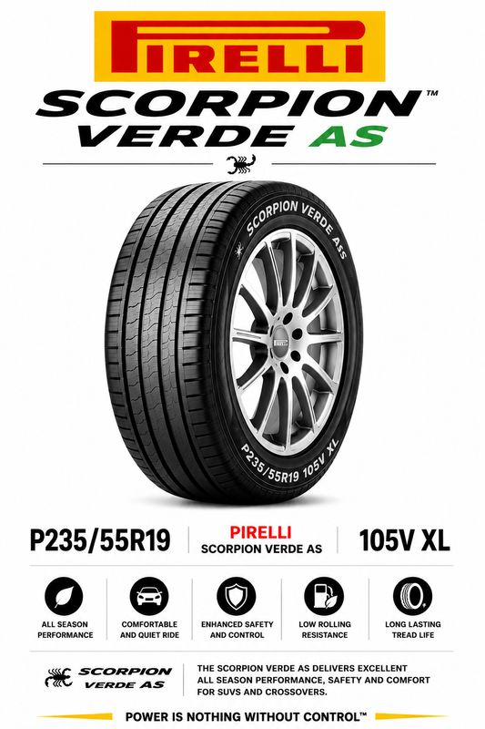 P235/55R19 PIRELLI SCORPION VERDE AS 105V XL