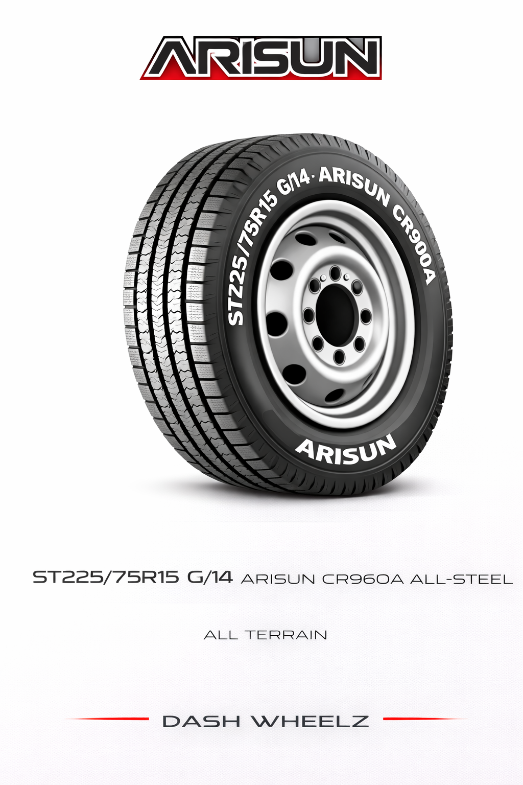 ST225/75R15 G/14 ARISUN CR960A ALL-STEEL